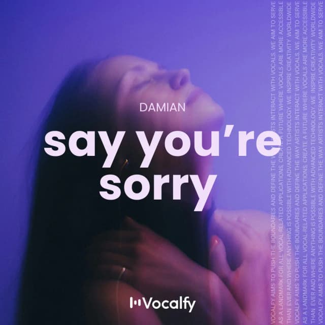 Say You’re Sorry