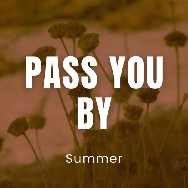 Pass You By